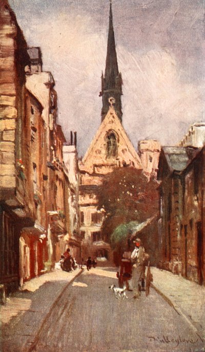 Exeter College Chapel, from Ship Street, 1903 by John Fulleylove